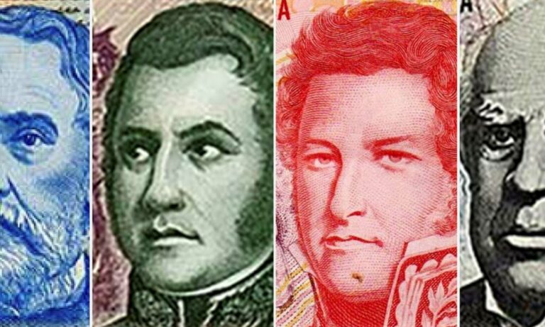 Los billetes volverán a estar impresos con próceres. Los billetes volverán a estar impresos con próceres.