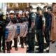 Ni un alma en las calles: GNA, Prefectura y Policías.