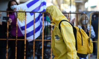 Uruguay en el podio de los países con más contagios de coronavirus.