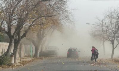 Rige alerta por vientos fuertes: Anuncian ráfagas del Sur de hasta 87 km/h.