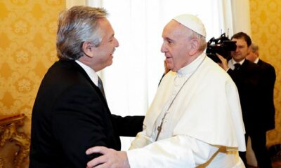 Gira europea: Alberto Fernández se reunió con el Papa Francisco.