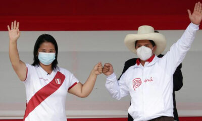 Perú: Pedro Castillo y Keiko Fujimori debaten a una semana del balotaje por la presidencia.