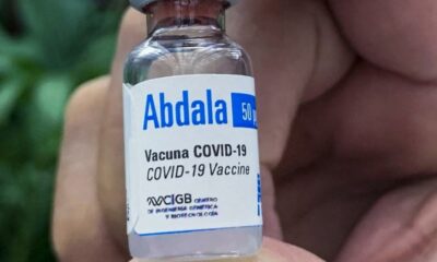 Cuba: la vacuna anti-COVID-19 Abdala alcanza eficacia del 92,28 % en 3 dosis.