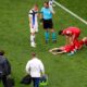 Preocupación en la Eurocopa: Mario Fernándes lesionado en la columna vertebral.