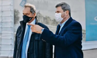 Scioli está de visita en la provincia.