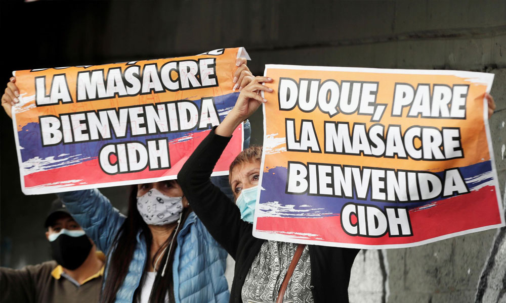 Colombia: La Comisión Interamericana de Derechos Humanos evalúa abusos de represión policial.