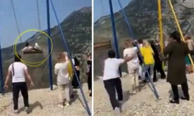 Terror en el aire: Dos mujeres se hamacaban a 1800 metros y cayeron por un acantilado.