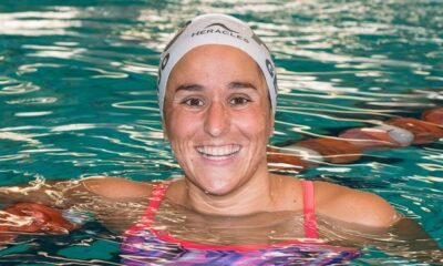 La nadadora porteña Pilar Geijo hoy ganó la medalla de bronce en Macedonia.