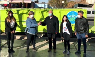 En Rawson ya funciona el tráiler de clasificación de residuos.
