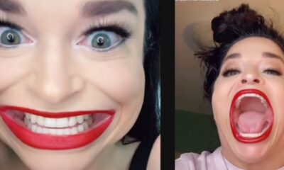 La mujer con el récord Guinness de la boca más grande del mundo triunfa en TikTok.