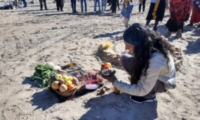 La comunidad huarpe de Cieneguita celebró el Día de la Pachamama.
