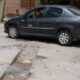 Un bache en una calle de  Rivadavia ocasionó un accidente vial.