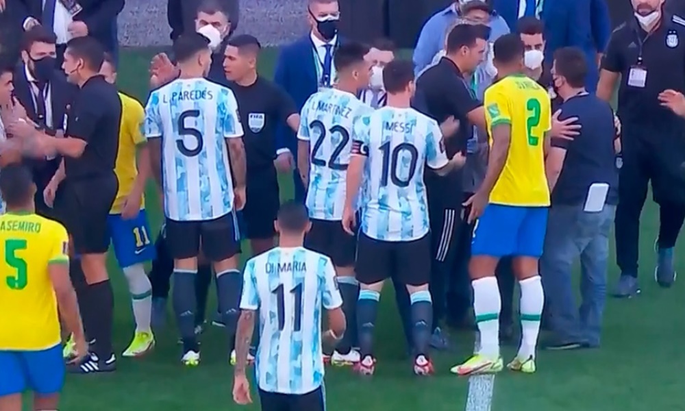 El Gobierno de Brasil suspendió el superclásico sudamericano en San Pablo. El Gobierno de Brasil suspendió el superclásico sudamericano en San Pablo.