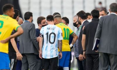 Tuits y declaraciones acerca del partido de Argentina-Brasil suspendido por autoridades sanitarias brasileras.