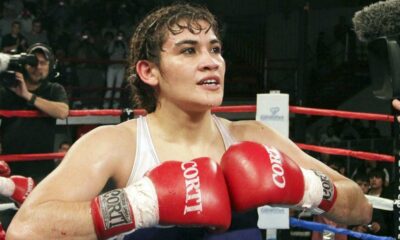 La Tigresa Acuña se prepara para subir al ring.