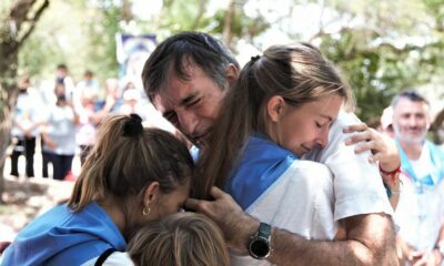 Esteban Bullrich participó de una emotiva peregrinación para pedir por su salud.