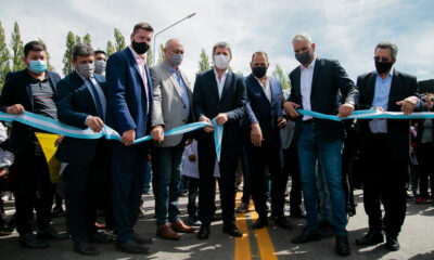 El gobernador Uñac inauguró el nuevo puente de Pedernal y anunció una obra similar en Divisadero.