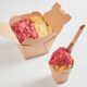 Chau telgopor: Una Pyme argentina diseñó un nuevo envase para disfrutar el helado.