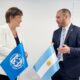 Martín Guzmán se reunió con Kristalina Georgieva, titular del FMI, ”para resolver una deuda insostenible”.