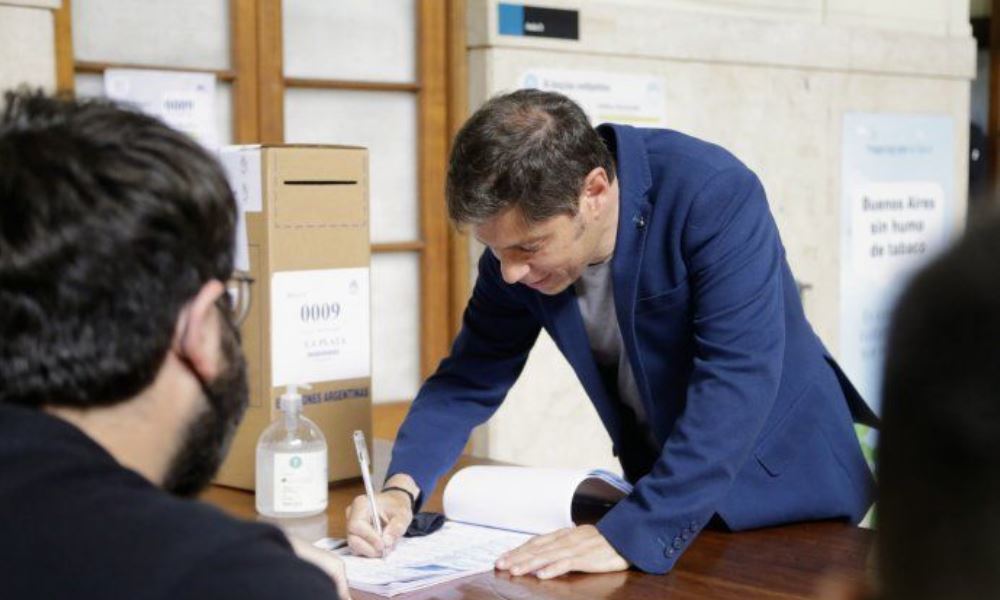 Kicillof: «es un excelente día para ejercer el derecho» Kicillof: «es un excelente día para ejercer el derecho»