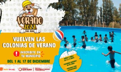 Vuelven las Colonias de Verano: Las inscripciones comienzan este 1 de diciembre.