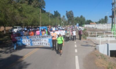 Salud realizó una caminata con el objetivo de fomentar el autocuidado de la diabetes.