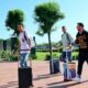 Messi llegó al país para sumarse a la Selección Argentina.
