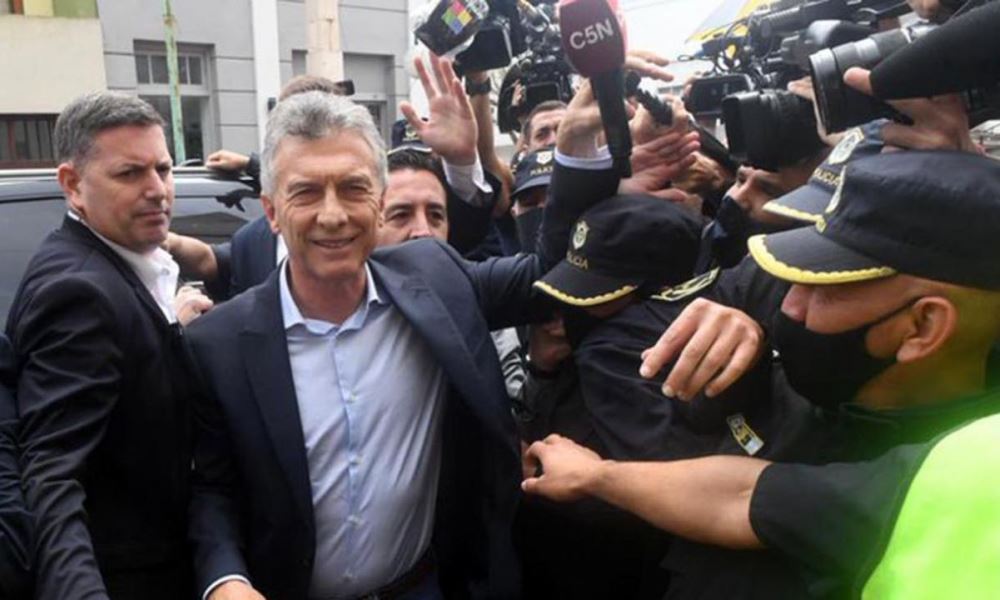 La seguridad de Mauricio Macri atacó a un periodista de AM750. La seguridad de Mauricio Macri atacó a un periodista de AM750.