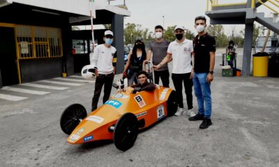 Los alumnos de la Escuela Boero se destacaron durante la competencia de autos eléctricos.