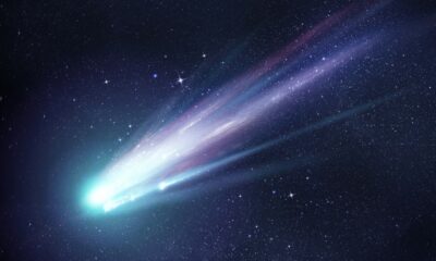 Satélite chino capta al cometa más brillante del año junto a una lluvia de meteoros.
