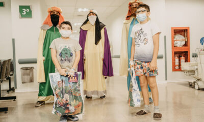 Los Reyes Magos visitaron los hospitales para llevar alegría a los niños.