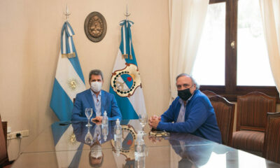 El gobernador Uñac se reunió con Guillermo Velazco decano de la Facultad de Arquitectura, Urbanismo y Diseño.