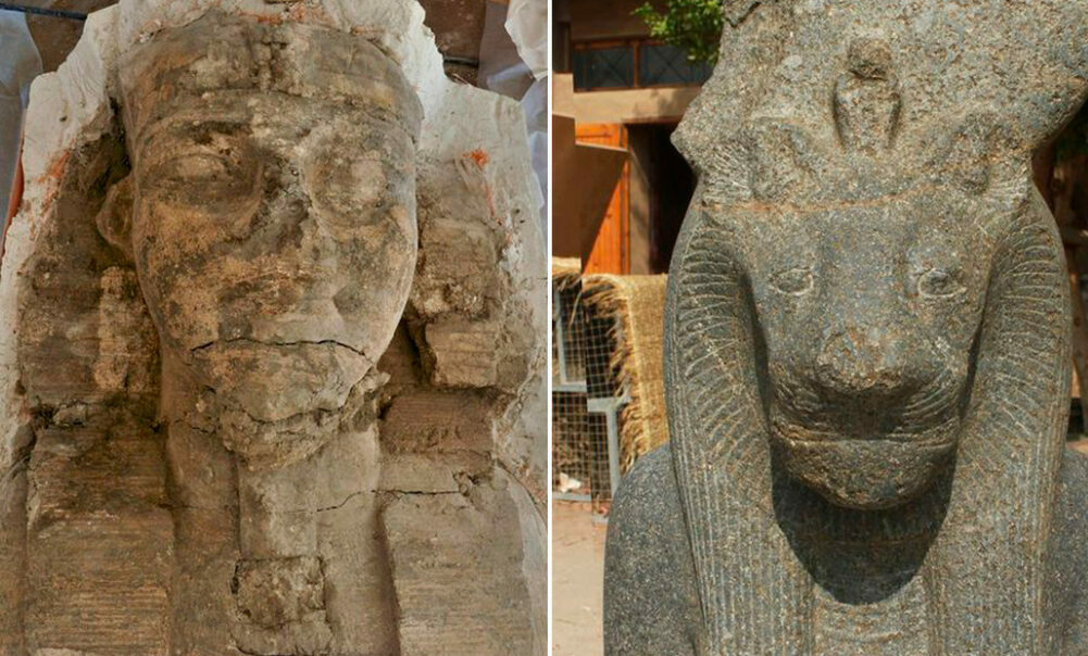 Egipto sorprende al mundo: Hallan dos colosales esfinges en un templo funerario de más de 3.000 años Egipto sorprende al mundo: Hallan dos colosales esfinges en un templo funerario de más de 3.000 años