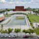 Vaciarán la fuente de la Plaza Bicentenario.