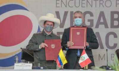 Perú y Colombia: Castillo y Duque se comprometen a combatir el narcotráfico y reactivar la inversión.