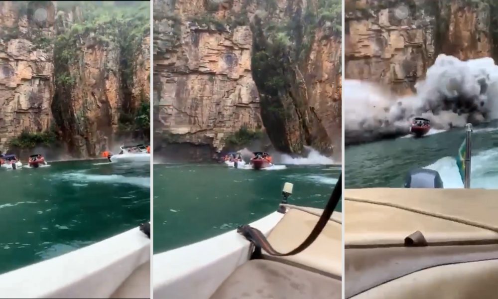 Tragedia en Brasil: Una roca gigante cayó sobre lanchas con turistas y hay al menos siete muertos. Tragedia en Brasil: Una roca gigante cayó sobre lanchas con turistas y hay al menos siete muertos.