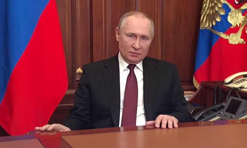 Putin en su discurso anual: Occidente utiliza cínicamente a Ucrania y su pueblo para debilitar y dividir a Rusia. Putin en su discurso anual: Occidente utiliza cínicamente a Ucrania y su pueblo para debilitar y dividir a Rusia.