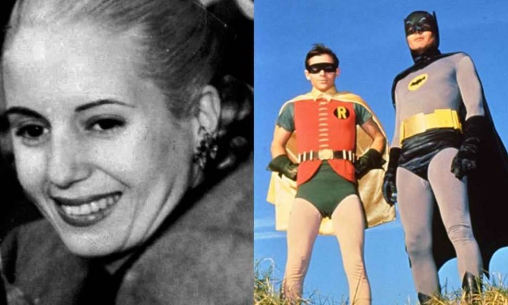 Se descubrieron imágenes del funeral de Eva Perón en una película de Batman.