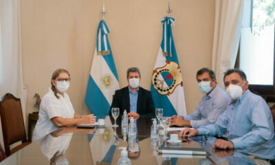 El Gobernador de San Juan recibió a autoridades del Sindicato Empleados de Comercio en el marco del 105° aniversario de la entidad.￼