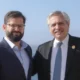El presidente chileno Gabriel Boric llegará este domingo a la Argentina.