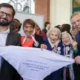 Alberto Fernández y Gabriel Boric recorrieron el Museo Sitio de Memoria Esma