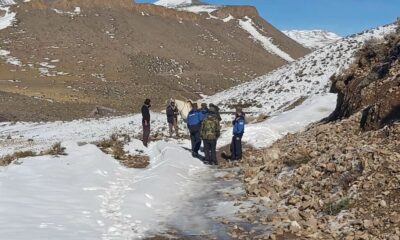 Dos personas fueron rescatadas de la zona cordillerana tras un temoporal.