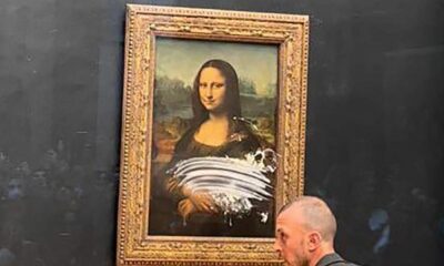 Atacaron a «La Gioconda»: Un visitante le arrojó un trozo de torta a la obra más famosa del mundo.