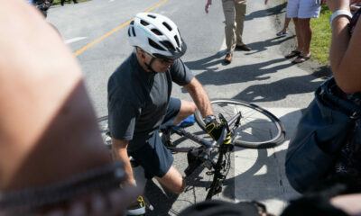 Joe Biden se cae de su bicicleta durante un paseo en Delaware: «Estoy bien».