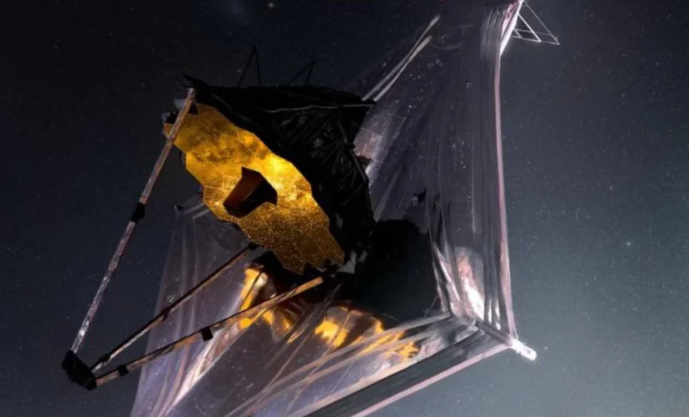 Un micrometeorito impactó contra el telescopio espacial más costoso de la historia. Un micrometeorito impactó contra el telescopio espacial más costoso de la historia.