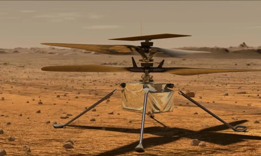 Marte: El helicóptero Ingenuity de la NASA consiguió un nuevo récord. Marte: El helicóptero Ingenuity de la NASA consiguió un nuevo récord.