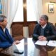 El gobernador recibió al presidente del Colegio de Médicos Veterinarios de la provincia.