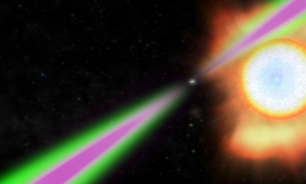 Astrónomos observan la «viuda negra» espacial: Es la estrella de neutrones más masiva de la historia. Astrónomos observan la «viuda negra» espacial: Es la estrella de neutrones más masiva de la historia.