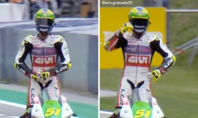 El motociclista Eric Granado celebra la victoria con el baile de ‘Despechá’ y es viral.