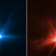 La NASA reveló las primeras fotos del impacto de su sonda ‘kamikaze’ contra un asteroide.